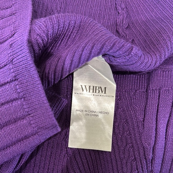 Purple Sweetheart Rib long sleeve sweater - Picture 6 of 10